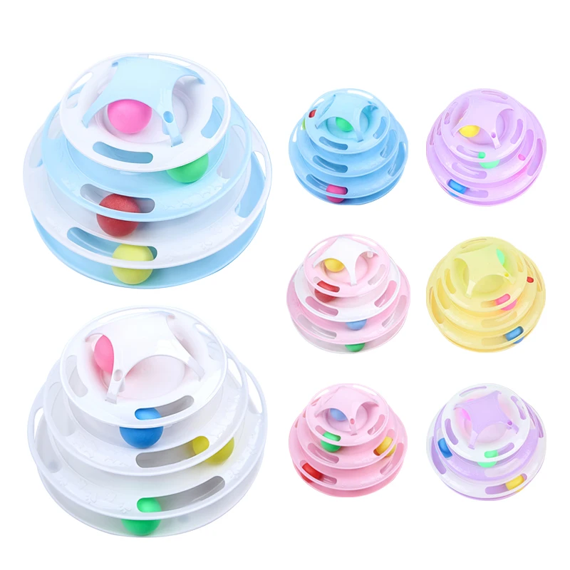 

Четырехуровневая забавная игрушка для кошек, пластина тренировка развлечение, пластиковая башня, дорожки, диско-шар, игрушки для Аксессуар...