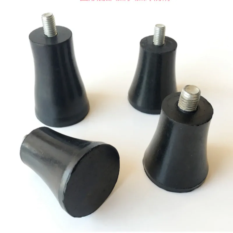 

Black Rubber Feet Chair Floor Protector Shockproof Foot pad Screw Non-slip Heighten Adjustable Chalice Furniture Table Leg