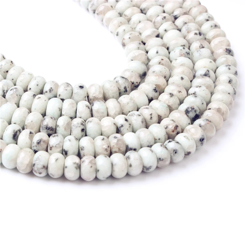 

Linxiang Fashion jewelry 4x6 ~ 5x8mm natural gemstone interval bead Tianshan blue pine bead DIY women's Bracelet Necklace Earrin