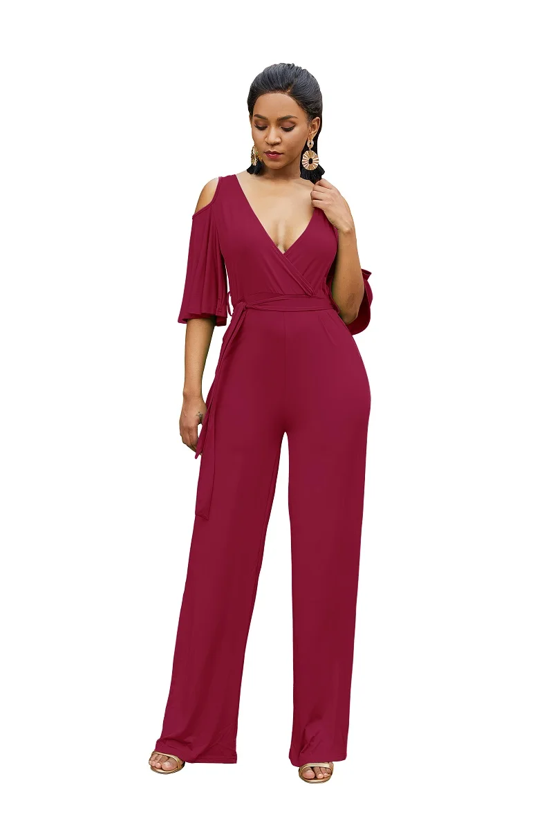 Летний Классический Модный пляжный комбинезон макси лето 2019 женские