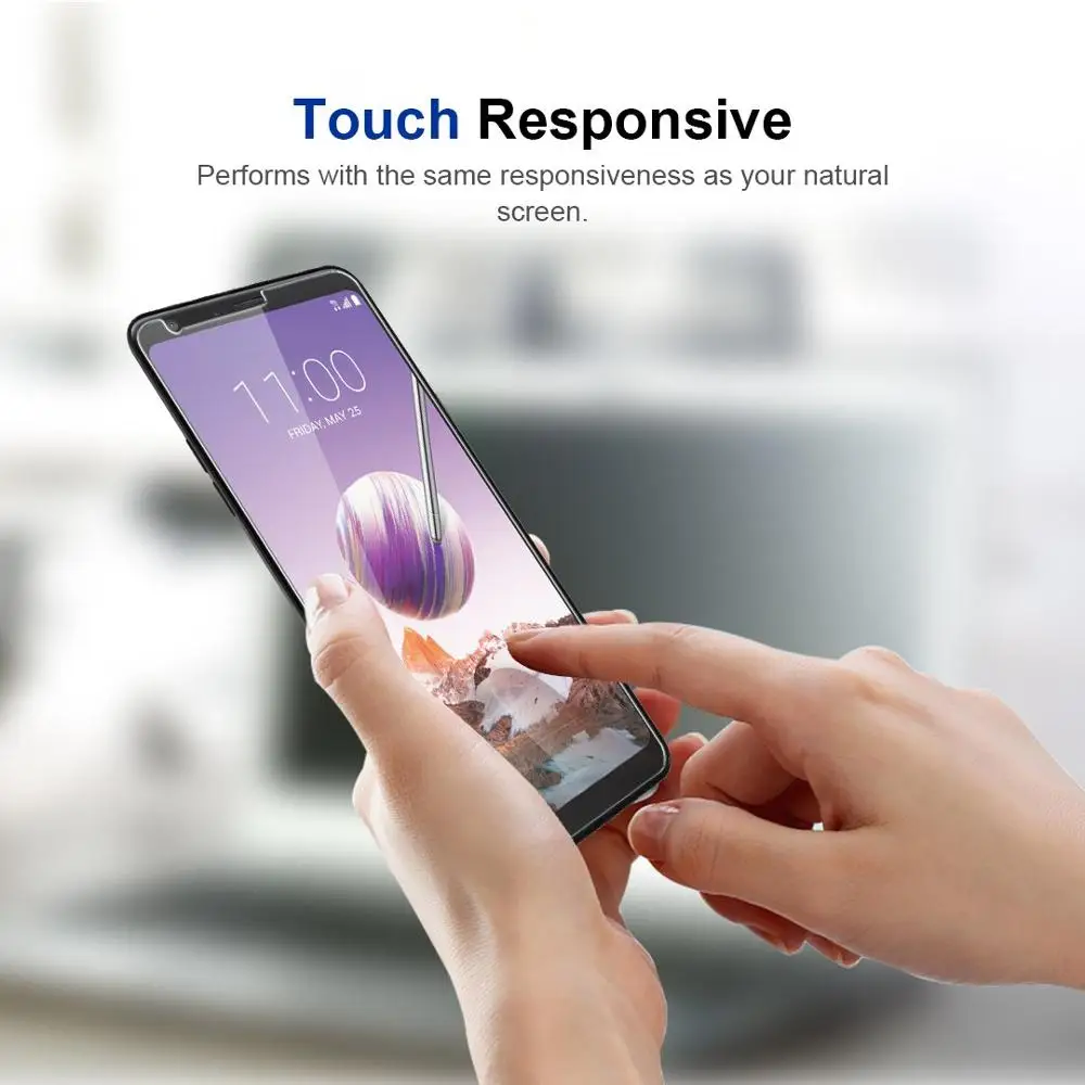 2.5D 9H Screen Protector Case For LG Stylo 4 Tempered Glass Q Stylus LM-Q710MS HD Protective Film | Мобильные телефоны и