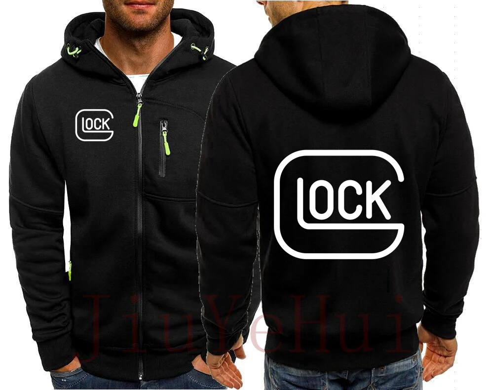 Мужская Повседневная Толстовка Glock темно-синяя модная куртка с капюшоном верхняя