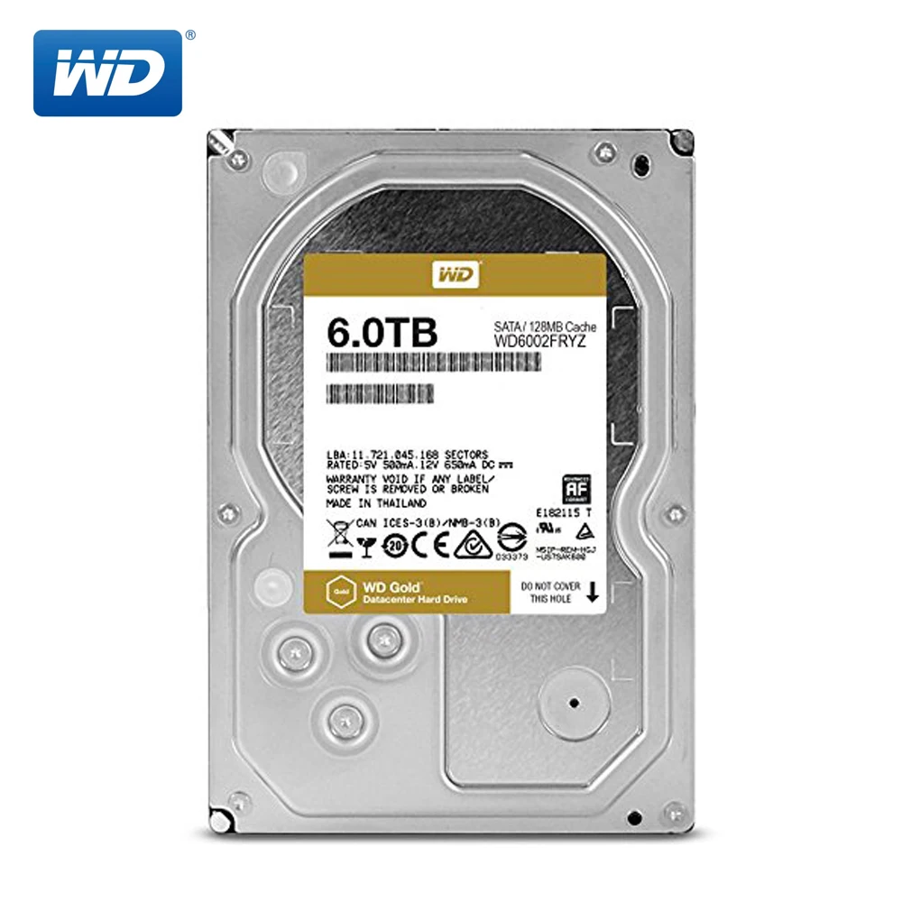 Western Digital Gold NAS жесткий 4 ТБ корпоративный диск Сетевое хранилище 3 5 &#x277200 об/мин SATA3