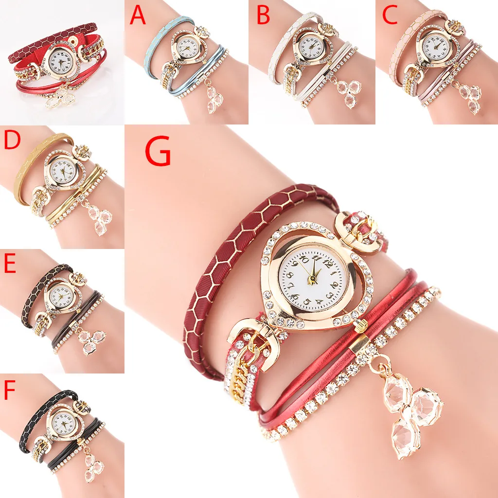 

Cassic Style Women Watches Diamond Ladies Luxury Analog Quartz Wristwatch Simple Clock Leather Bracelet Gift Relogio Feminino @5