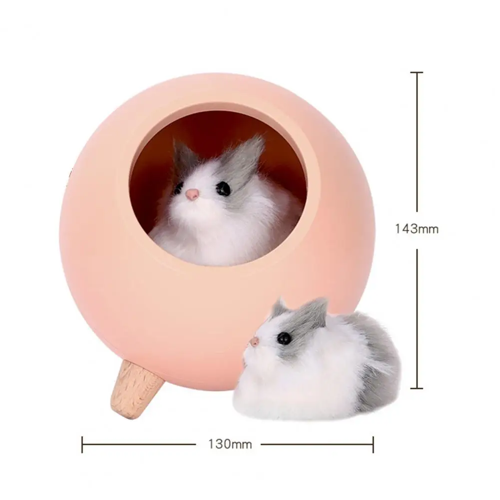 

Lovely Night Light Round Eye-protecting ABS Multipurpose Desk Lamp Gift Tabletop Ornaments for Home Bedroom