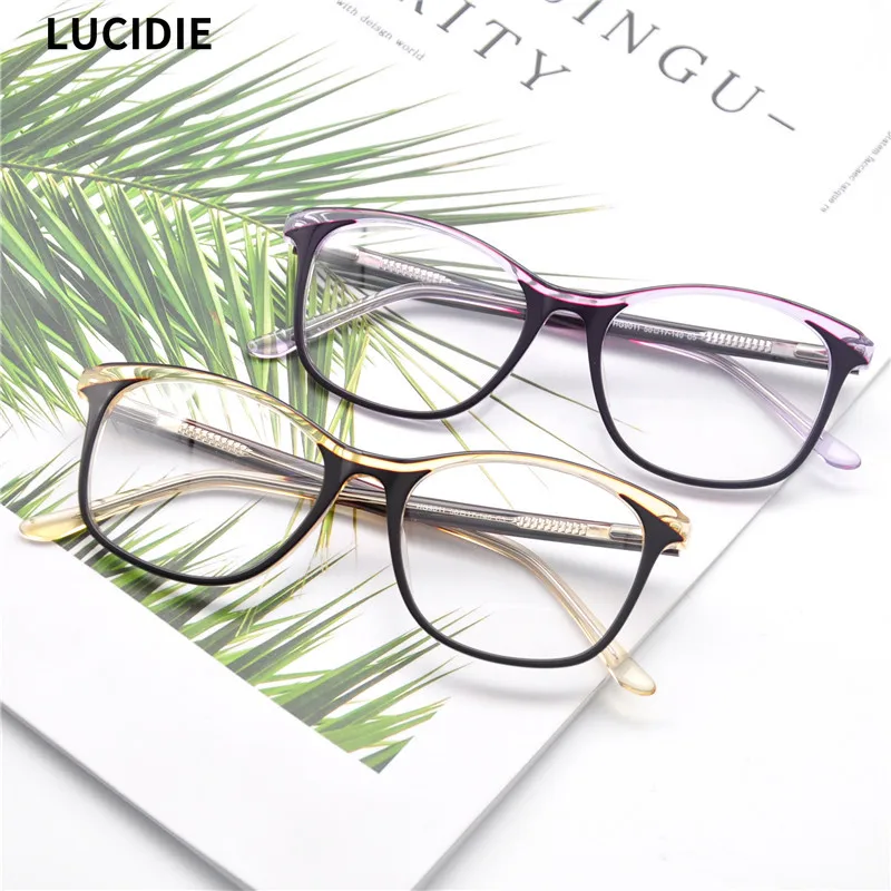 2020 модные женские очки LUCIDIE с защитой от синего света ацетатная оправа для очков