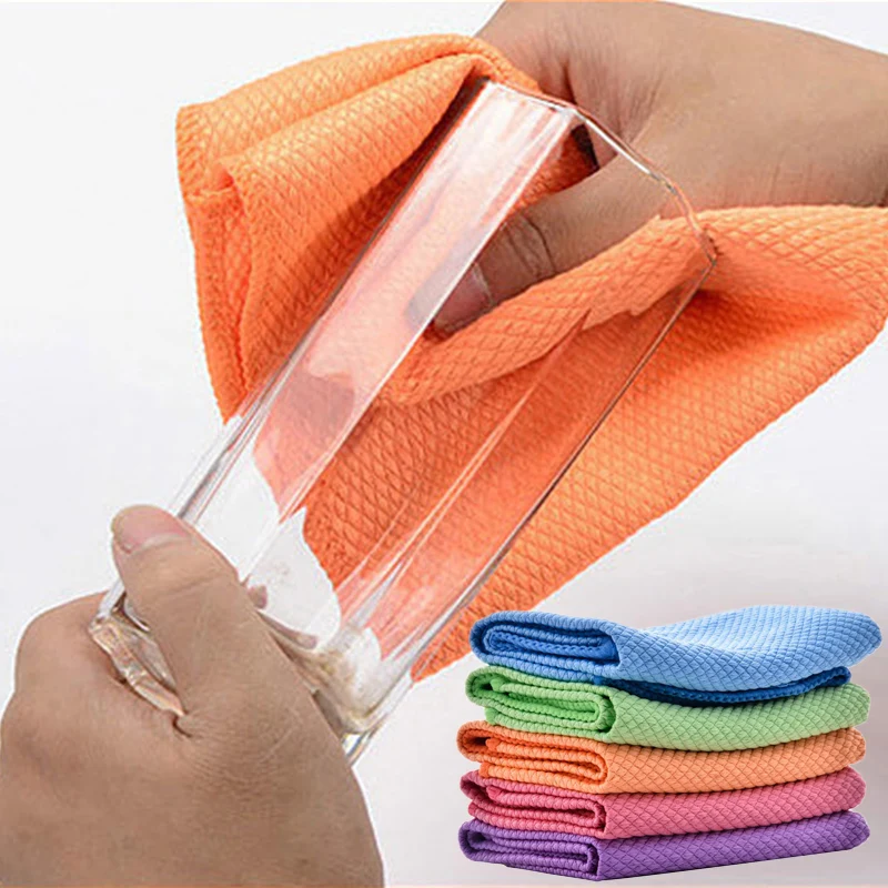 Модное мягкое полотенце из микрофибры рассасывающееся стекло тряпочка для