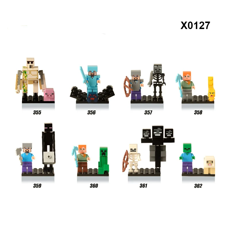46 шт. мой DIY Кирпичи мини шахты мастерски строительные блоки игры фигурки кирпичи для детей мир игрушки X0127