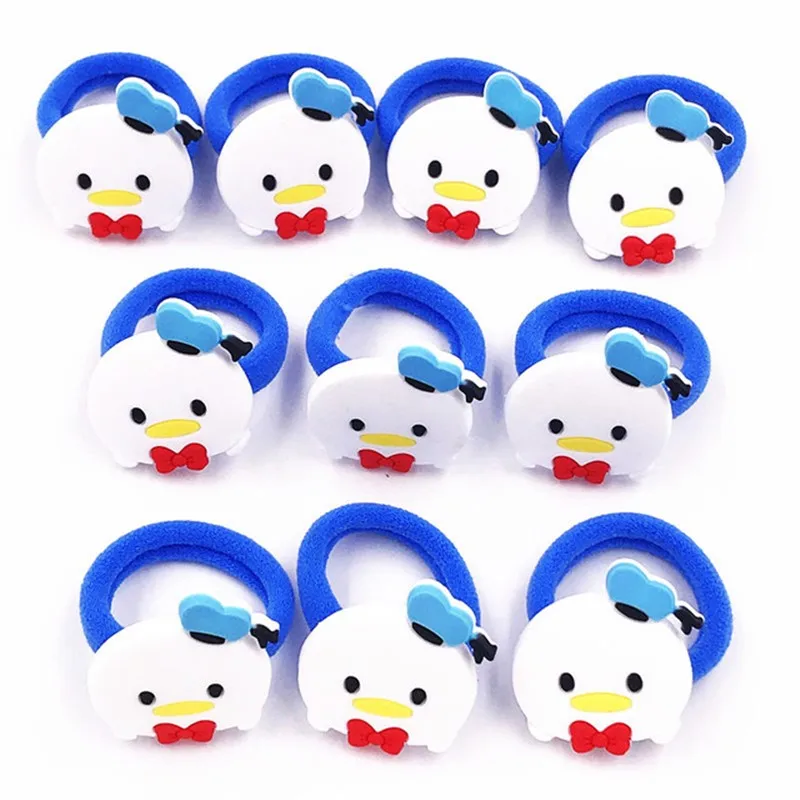 10 шт./компл. Для детей с Микки-Маусом уши резинка для волос бантом маленьких