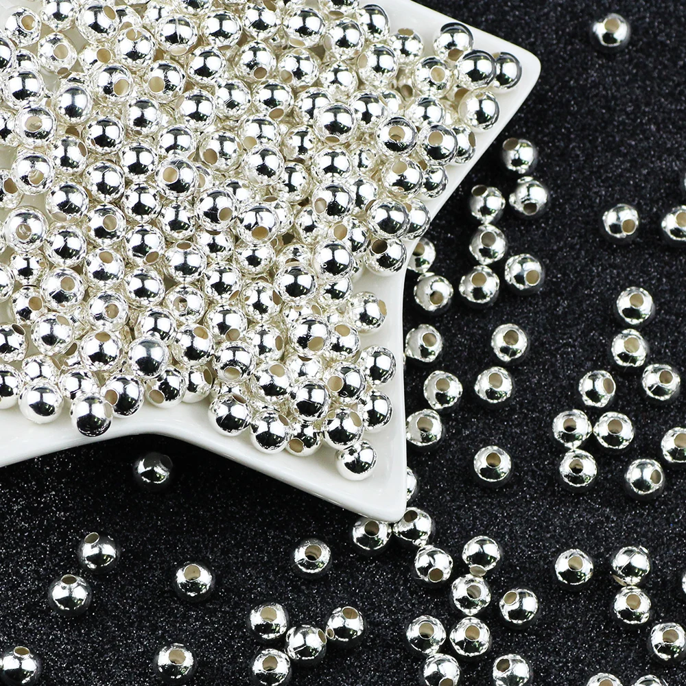 Бусины из металла золотого цвета 2/3/4/5/6/8 мм |