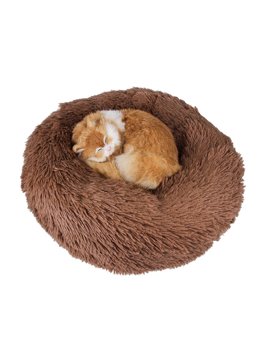 Мягкий плюшевый теплый спальный домик для домашних животных |