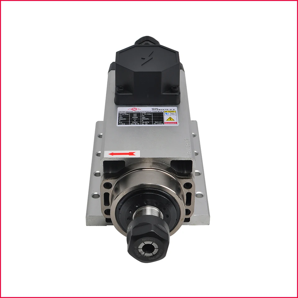 2.2KW CNC шпиндель 220В 400 Гц с воздушным охлаждением мотор шпинделя Гравировальный
