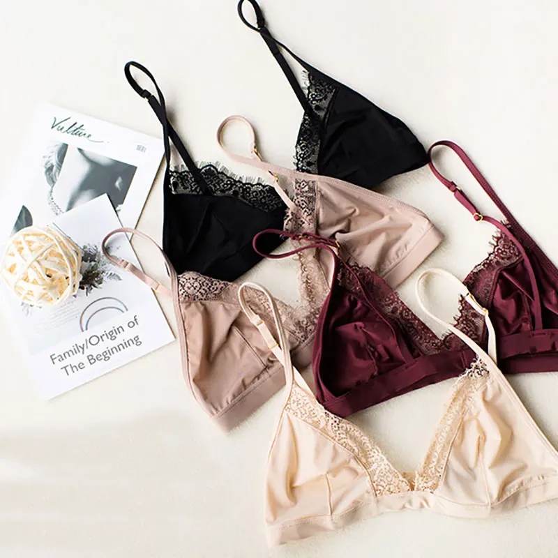 Женский кружевной бесшовный Бралетт без косточек | Бюстгальтеры