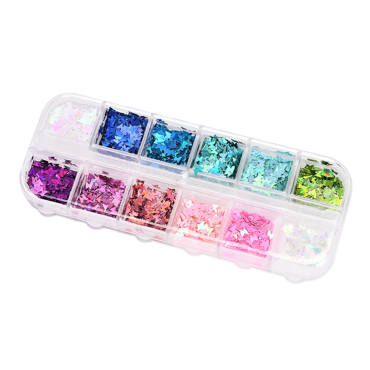 

3D Laser Butterfly Sequins Holographic Nail Art Flakes Glitter Foil Decoration Nail Art Decor Accessories