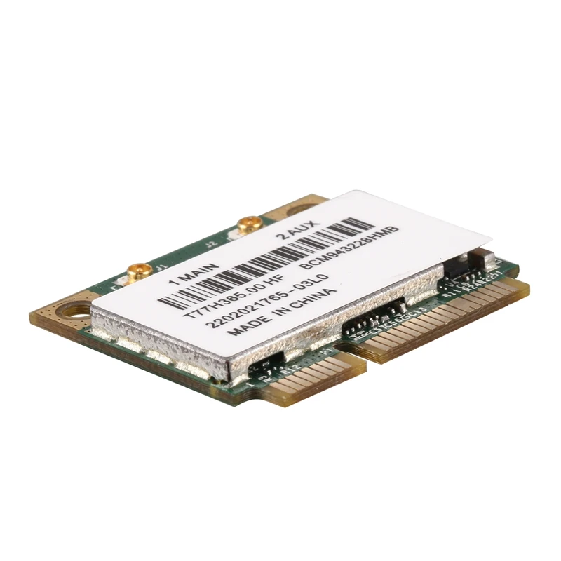 

BCM943228HMB 2.4G/5Ghz Dual Band WIFI Card 300Mbps Bluetooth 4.0 Half MINI pci-e Card Notebook Wireless Wlan Card