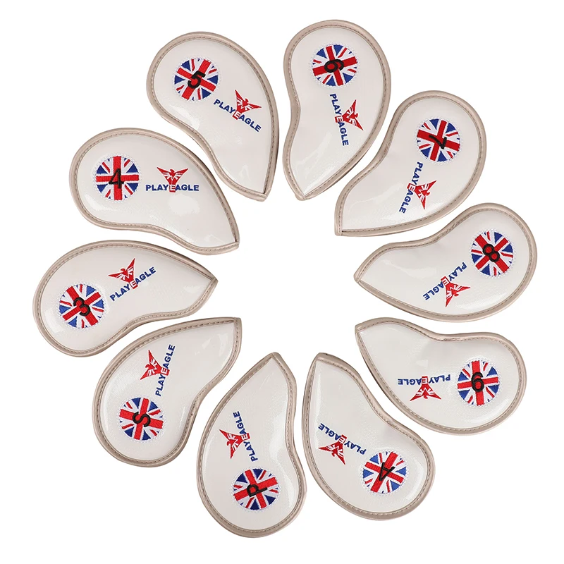 PLAYEAGLE 10 шт./компл. крышка железной головки для гольф клуба из искусственной кожи