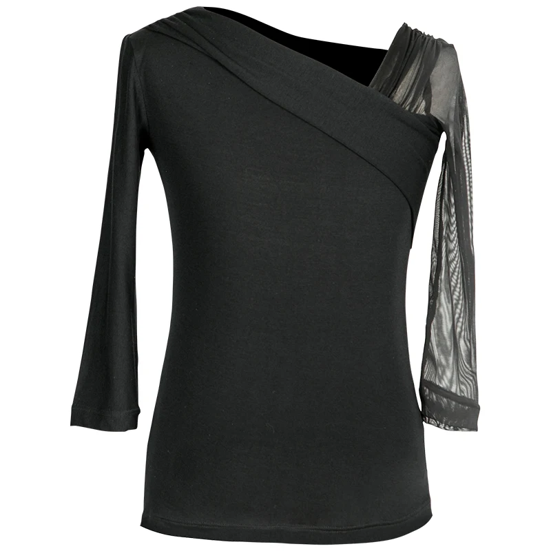 

Latin Dance Costumes Black Tops Irregular Dance Skirts For Girls Practice Dancewear Performance Clothes Cha Cha Ballroom Outfits