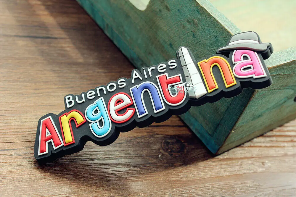 Аргентина Buenos Aires ТУРИСТИЧЕСКИЙ СУВЕНИР 3D резиновый магнит Декор подарок идея