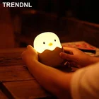 Светодиодный ночник Trendnl для детей, мягкий силиконовый светильник с USB-зарядкой для спальни, декор в виде животного, яйца, цыпленка, сенсорный ночник