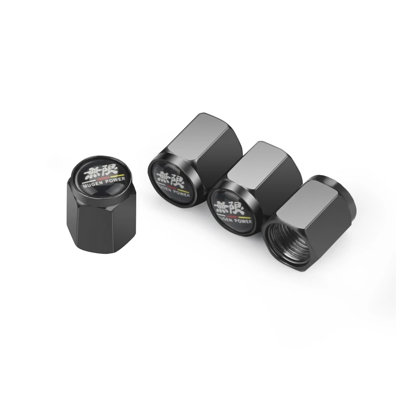 4 шт. Металлические колпачки для воздушных клапанов автомобильных колес Honda Mugen