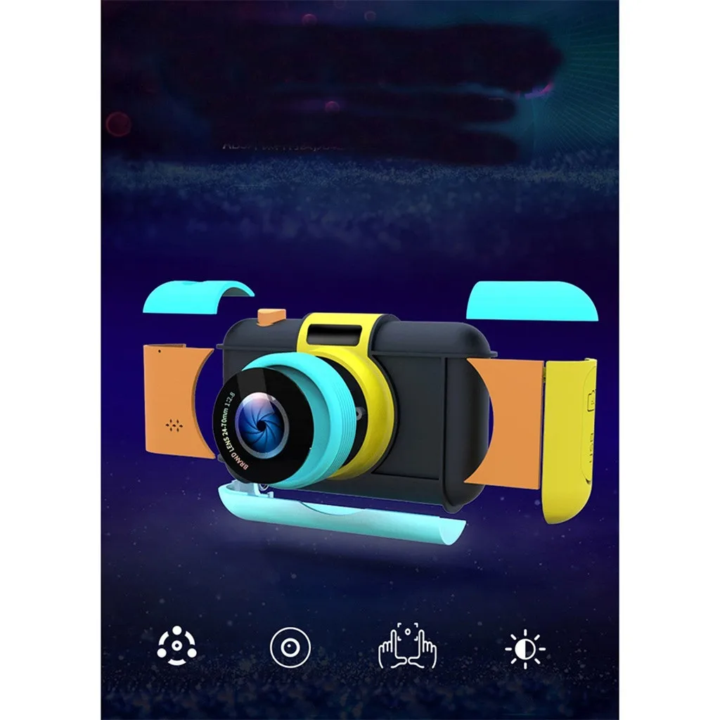 Colorful Kids Digital Mini Cartoon Camera 720P Projection Video with 2.4 Inch Display Screen Gifts z0106 | Электроника