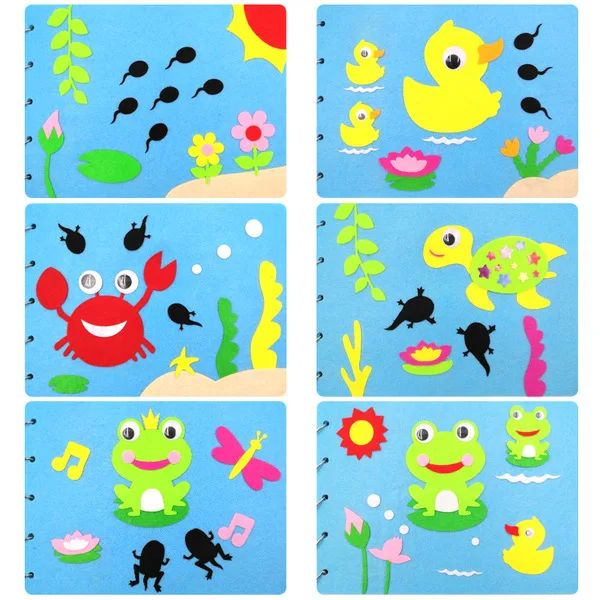 40 шт. Нетканый кусок лоскутное войлочное полотно полиэфирная ткань игольная нить