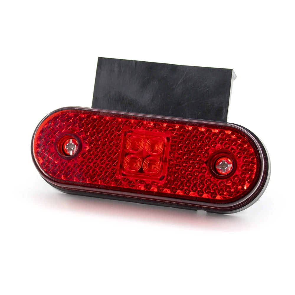 4/6/10Pcs 4 LED 12V 24V Side Marker Light Turn Signal Rear Tail Clearance Lamp Car Truck Tractor RV Trailer Lorry Pickup Bracket |