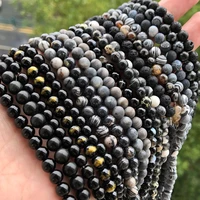 4 12mm natural stone black gems bead agates hematite crystal volcanic lava quartzs round beads for jewelry making diy bracelets