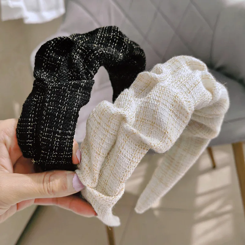 

New Fund Female TemperamentCloth Art Contracted Wash Face Hair Band