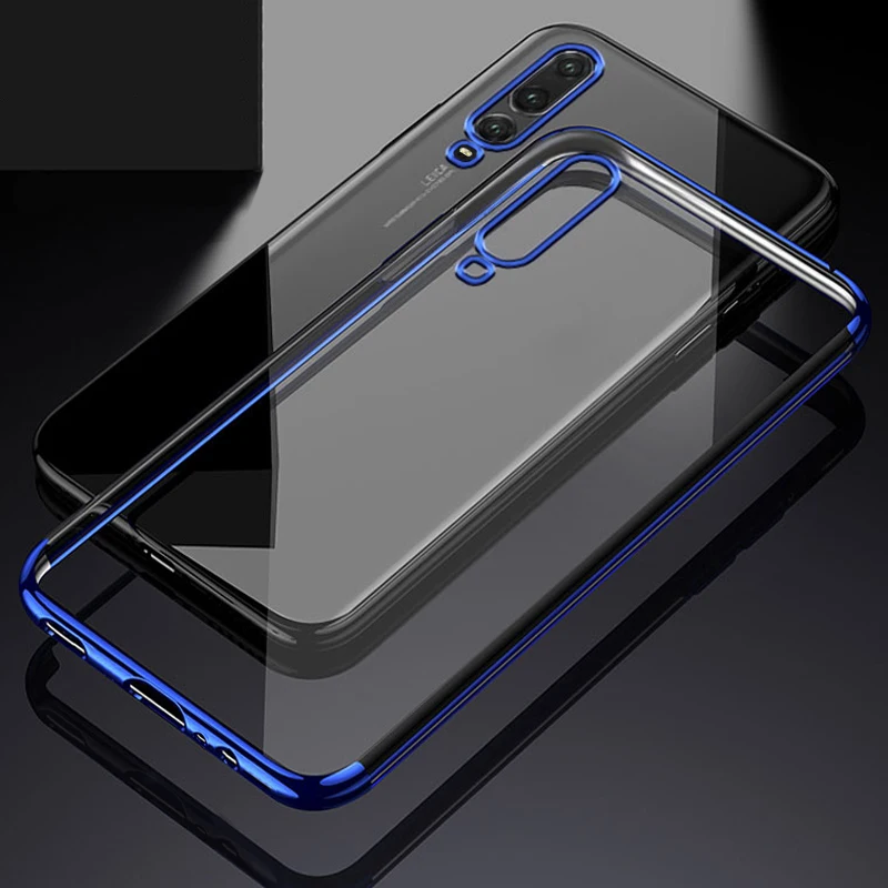 Мягкий чехол 3 в 1 из ТПУ с гальваническим покрытием для Huawei P30 Lite P20 Pro P10 Plus