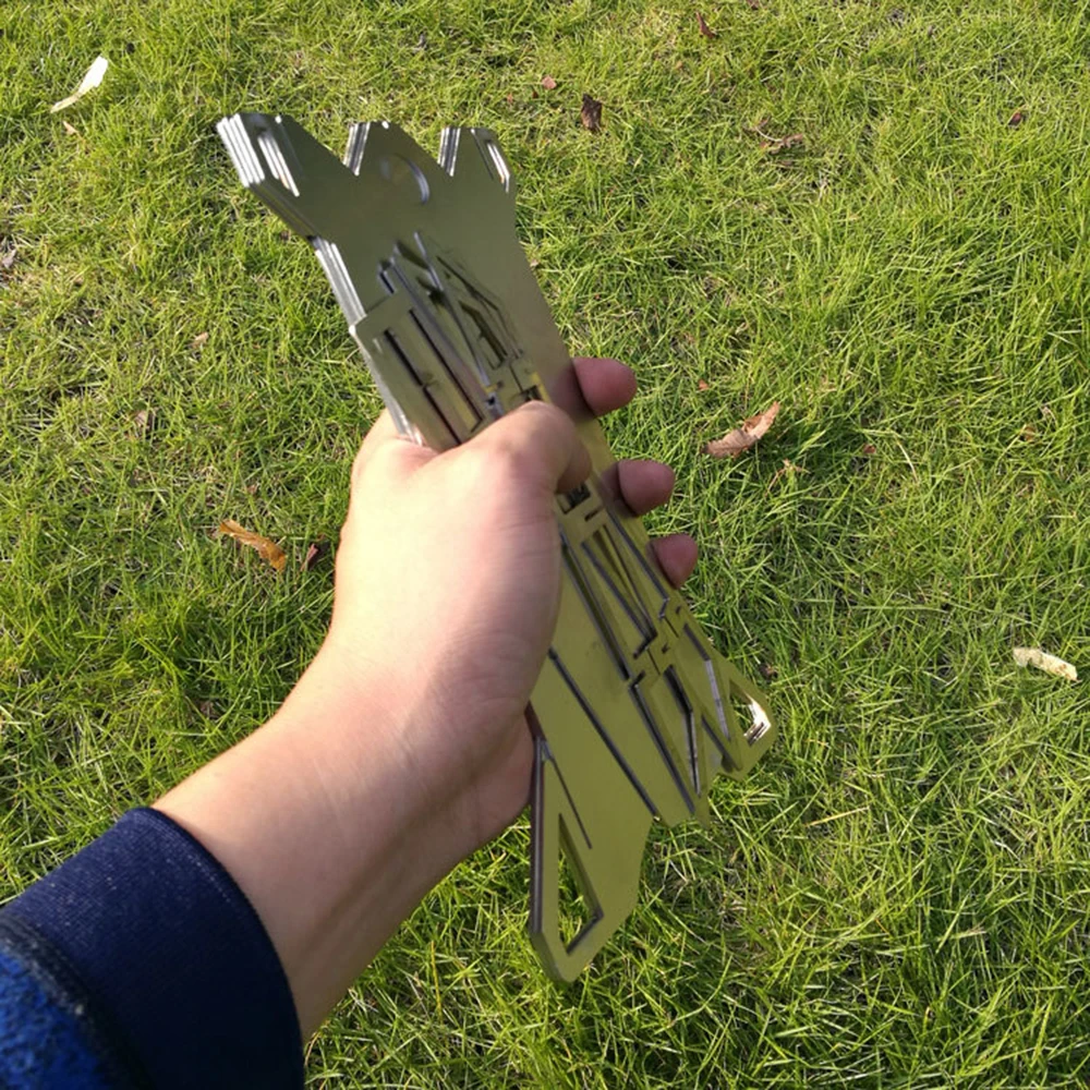 

Outdoor Camping Rocket Stove Foldable Wood Burner Burning Camping Equipment Stainless Steel Rocket Stove Tent Picnic Cookware