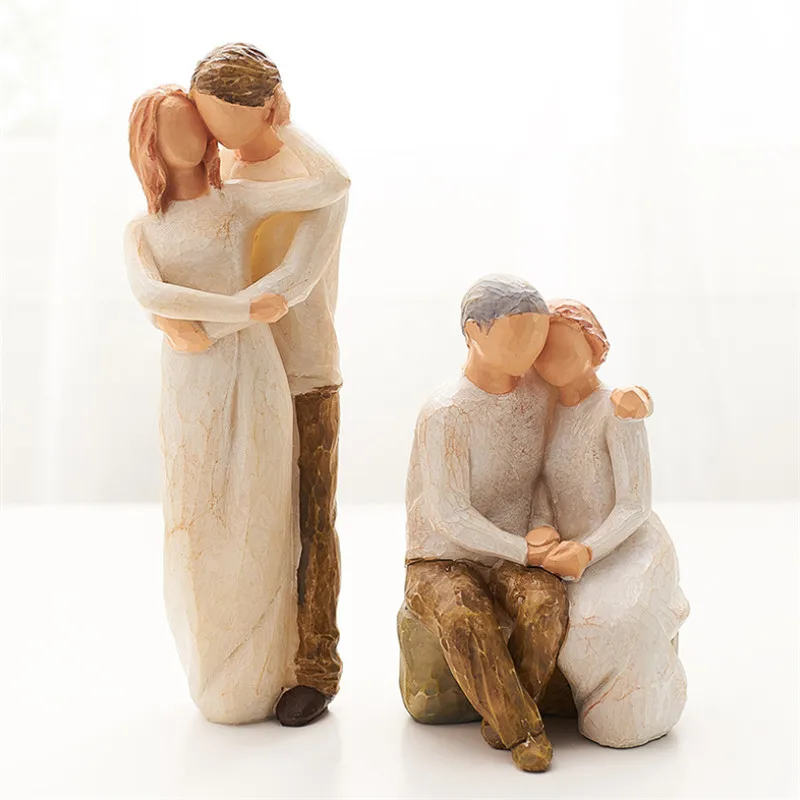 Маленькое украшение для дома из смолы родителей и детей гостиной офиса спальни