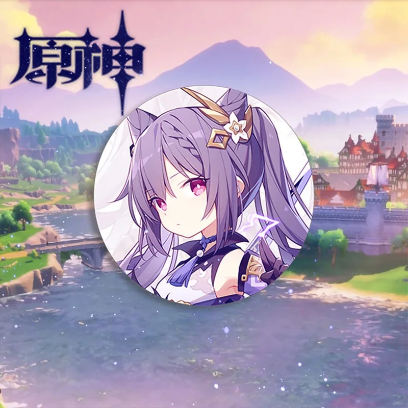 58 мм брошь для игры в интернете Genshin Impact значок косплея аксессуары одежды рюкзак