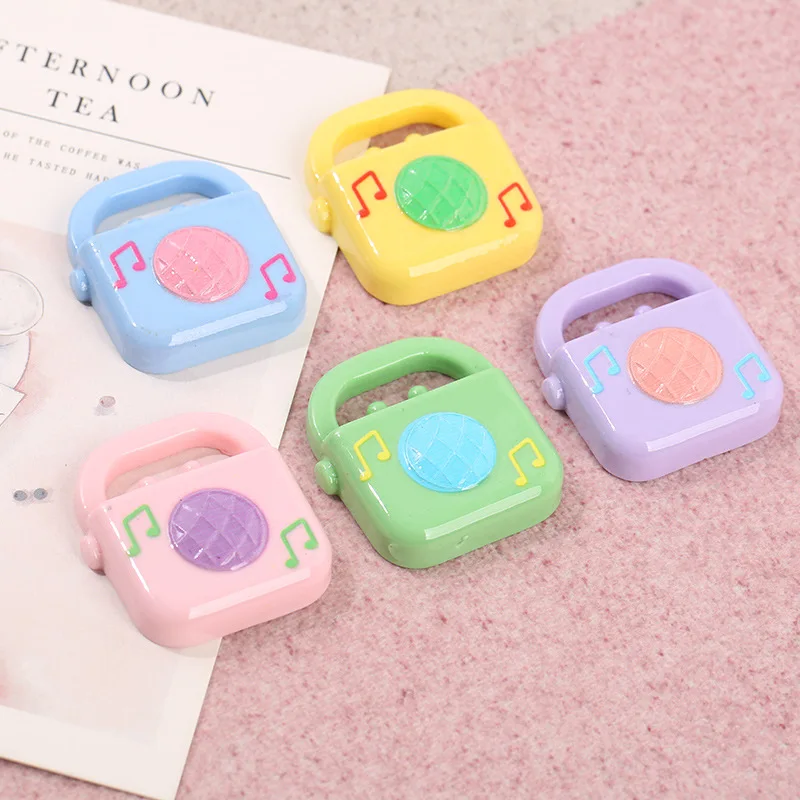 

12Pcs Resin Mini Cute Speaker Flatback Kawaii Cabochons Scrapbooking Fit Phone Decoration DIY Headwear Accessories
