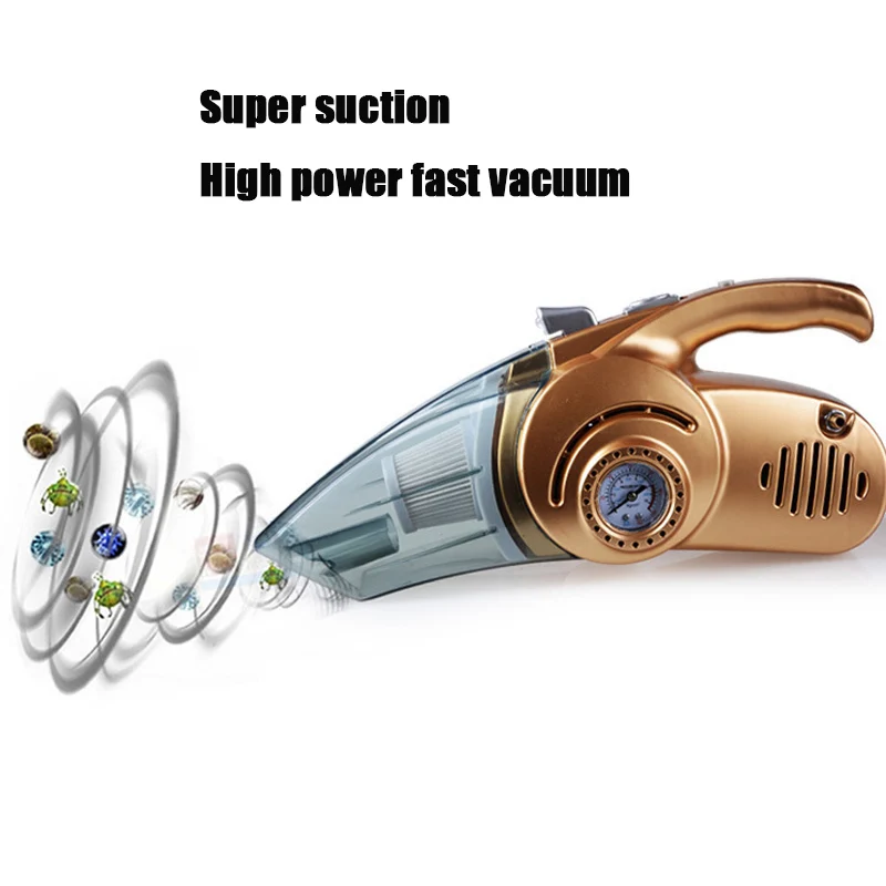 Автомобильный пылесос 4 в 1 многофункциональный с цифровым дисплеем