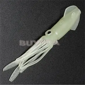 Large Luminous Squid Soft Fish Baits 105mm Silicone Sea Fishing Lure Fake Lures Pesca Tackle Set Hot Sale | Спорт и развлечения