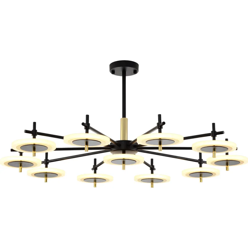 Современный люстра освещения светодиодные люстры потолочные светильники скандинавского стиля железные светильники для гостиной, столовой, спальни дома.