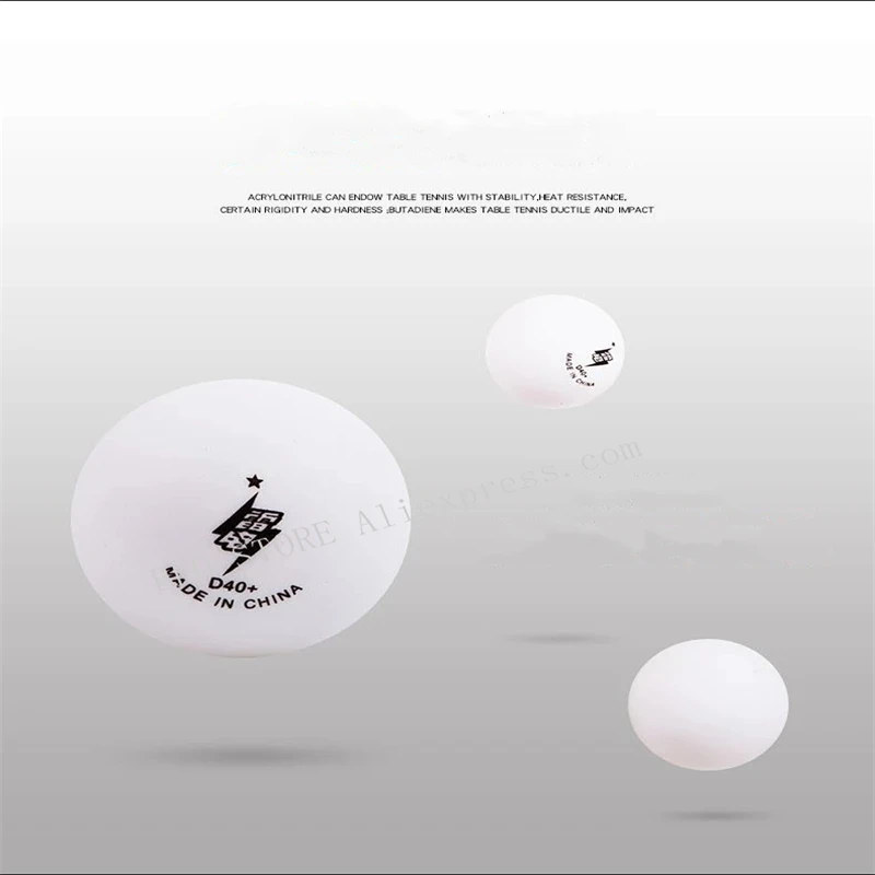 

TIBHAR Table Tennis Balls New Material 1-Star 40+ABS Plastic Poly Thunder and lightning Original TIBHAR Ping Pong Ball
