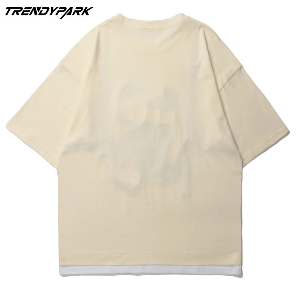 

Men's T-shirt 2021 New Summer Short Sleeve Printed Tee Hip Hop Oversized Cotton Casual Harajuku Streetwear Top Tshirts Clothing