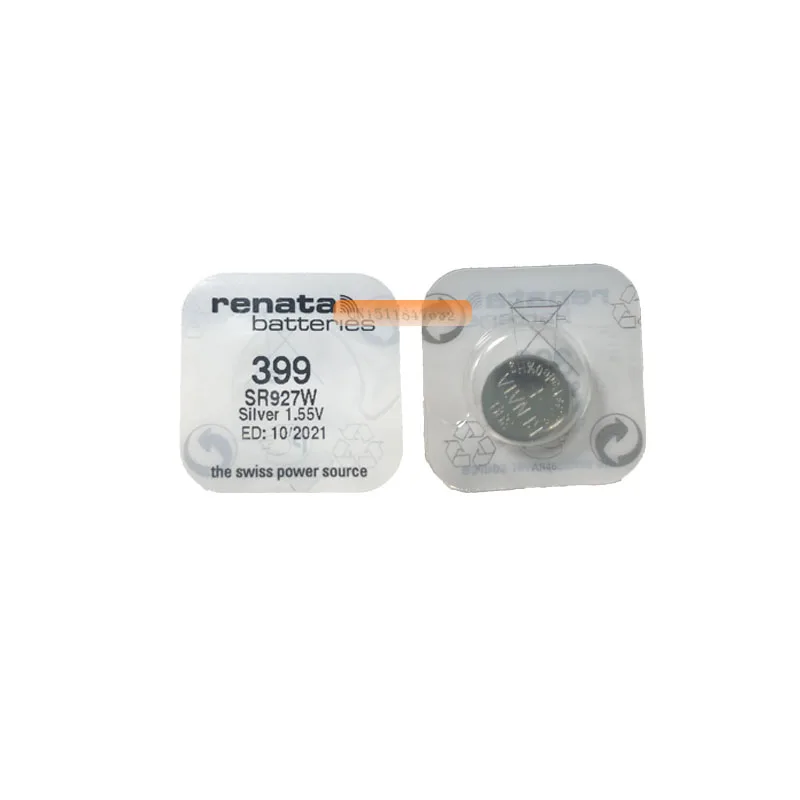 3 шт./лот RENATA Швейцарский аккумулятор 399 SR927W 1,55 V для мобильного часо-серебро Рената Аккумуляторы для часов