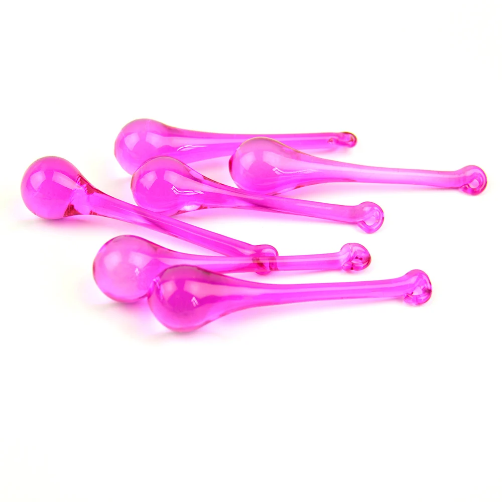 16X6 0 мм/20x80 мм розовая хрустальная люстра художественного стекла призмы подвески