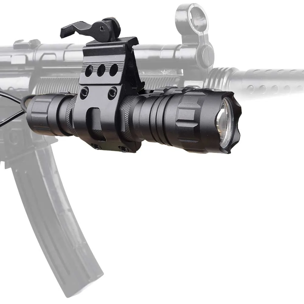 WIPSON 5000lm CREE XM L Q5 T6 светодиодный оружие светильник белый Охота вспышки + прицел Airsoft
