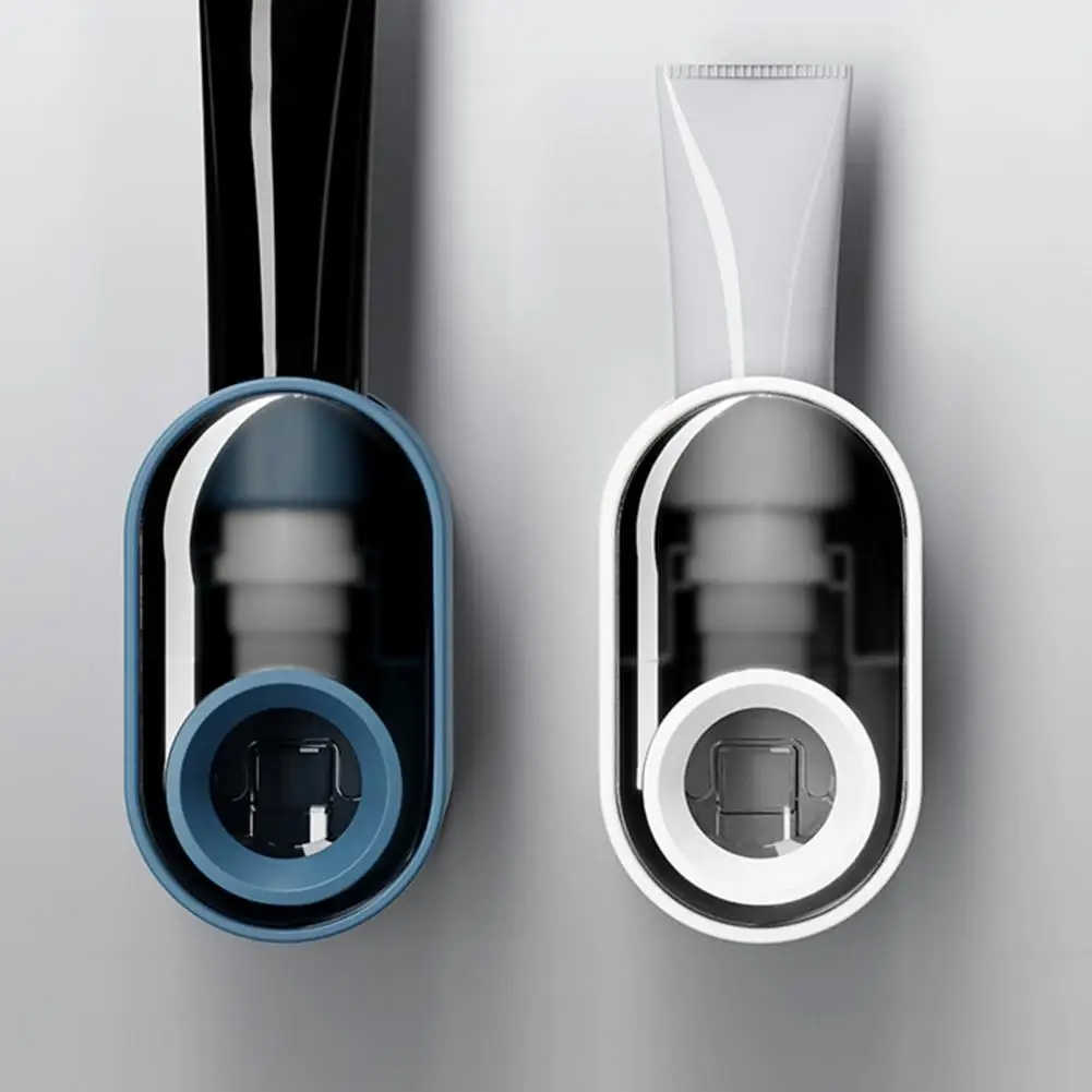 

Automatic Toothpaste Squeezer Wall Mounted Waterproof PC Anti-dust Toothpaste Holder /Rack Dispenser for Home