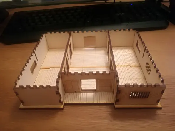 Настольные игры DIY кукольный домик миниатюрная деревянная сцена модель с 28 мм соотношение 1:56 для японских воюющих штатов Размер 22*18*12 см