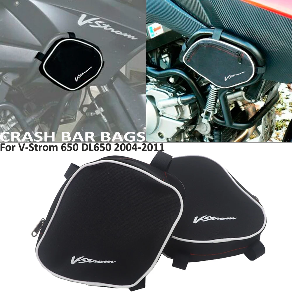 

New For Suzuki V-Strom 650 DL650 DL 650 Motorcycle Frame Crash Bars Bags Repair Tool Placement Bag For Givi For Kappa Crash Bars