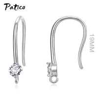 925 sterling sliver crystal earring hooks jewelry findings wholesale items jewelry making supplies wholesale