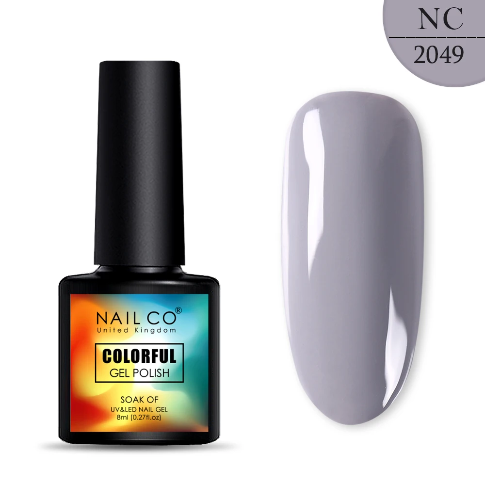 2049 NAILCO, новинка, 8 мл, 130 цветов, светодиодный Гель-лак для ногтей УФ гель для ногтей, салонный домашний лак, Гель-лак, гибридный, впитывающий - Цвет: 2049