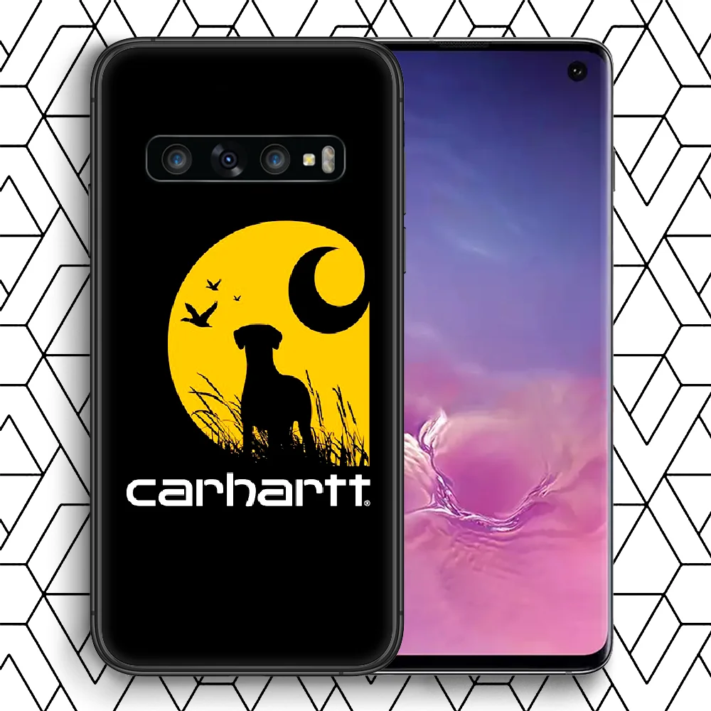 

American Brand Carhartts Phone Case For Samsung Galaxy Note S 8 9 10 20 Plus E Lite Uitra black Bumper Luxury Cell Pretty Funda