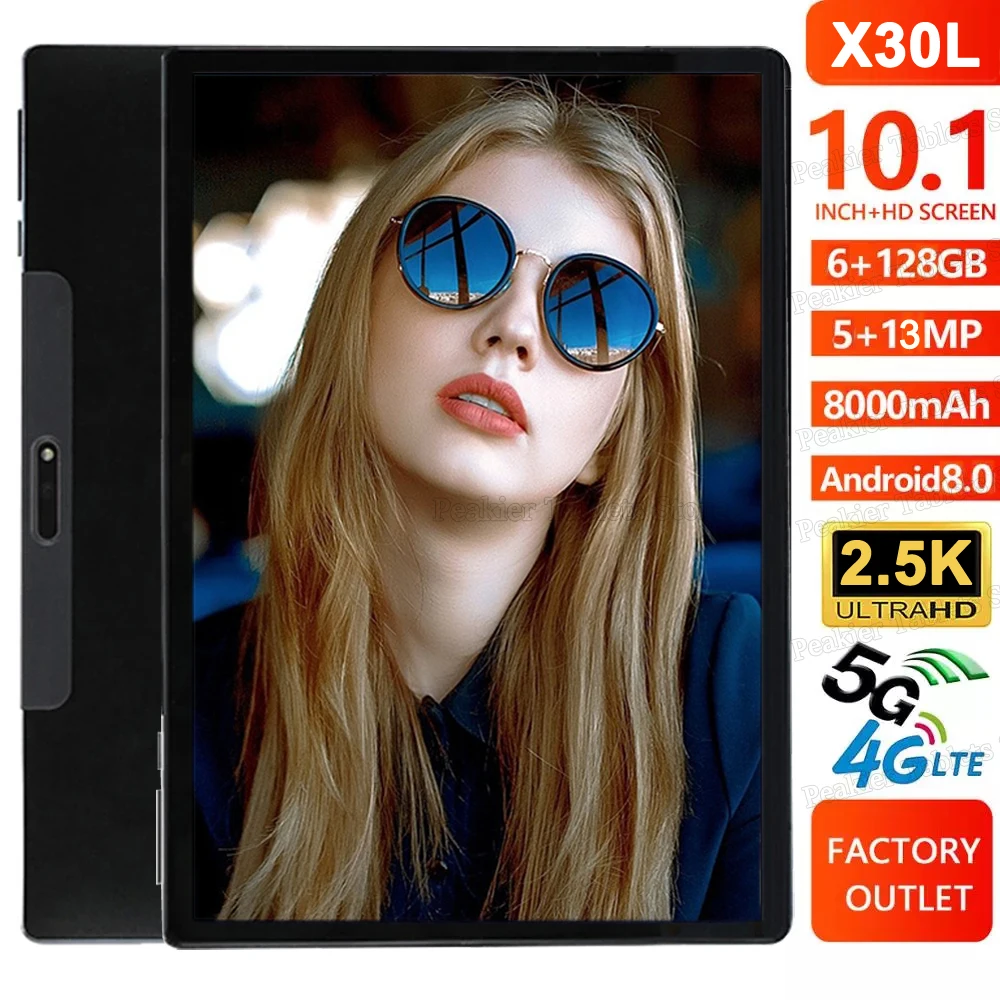 Планшет X30L 10 дюймов 10-дюймовый экран 10-ядерный процессор MT6797 1920X1200 6 ГБ ОЗУ 2021 Гб