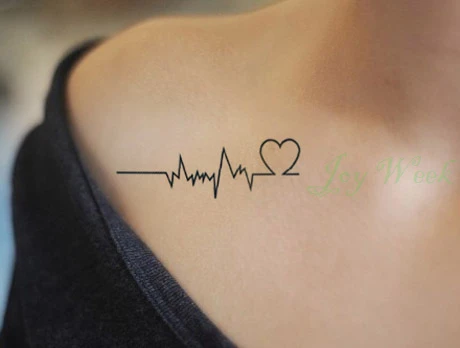 

2PCS Waterproof Temporary Tattoo Sticker of body Love wave tattoo small size tatto stickers flash tatoo fake tattoos for girl